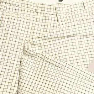 *NWT! BANANA REPUBLIC, SLOAN CURVY. WM’S SZ-8 “White/ Black Check Ankle Trousers